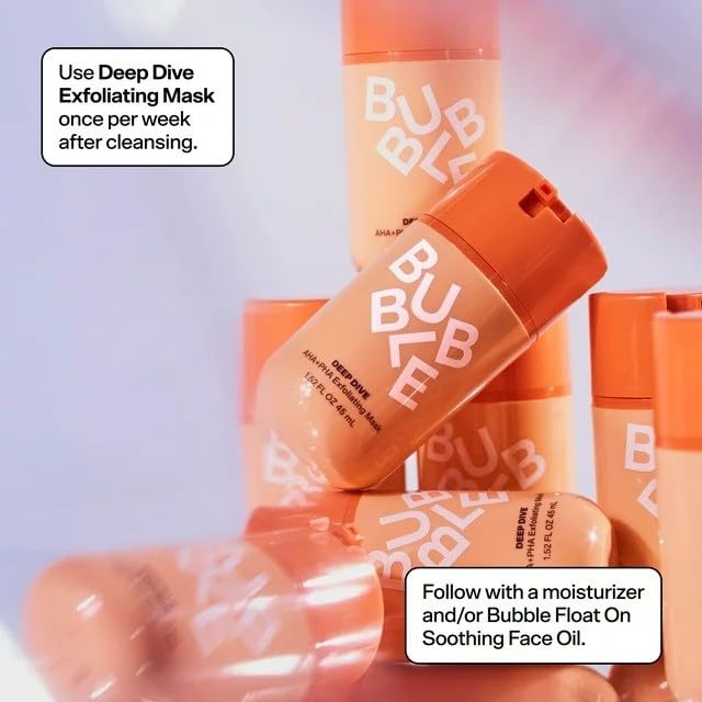 Miniatura 5 de Skincare Bubble Deep Dive AHA + PHA Mascarilla exfoliante, todo tipo de piel, máscara de lavado, 1.52 fl oz  1.5 fl oz