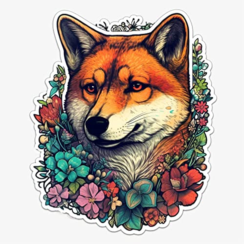Image of Yoonek Graphics Shiba Inu Dog Vinyl Decal Sticker for Car, Laptop, Tumbler, More. #001614