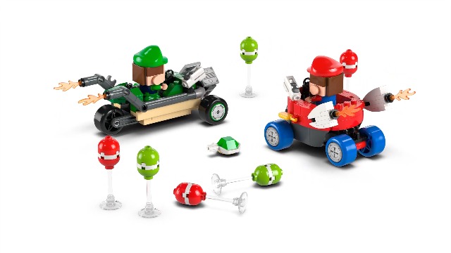 ミニカーセット23台＋マリオ Amazon.com: LEGO Super Mario: Mario Kart Baby Mario vs. Baby Luigi