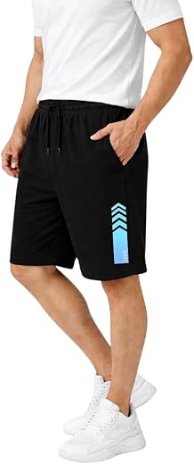 KART BLACK Plus Sizes Men's Cotton Knee Length Shorts(XXL,3XL,4XL,5XL,6XL,7XL,8XL Shorts) | Stripe Printed Shorts | Casual...