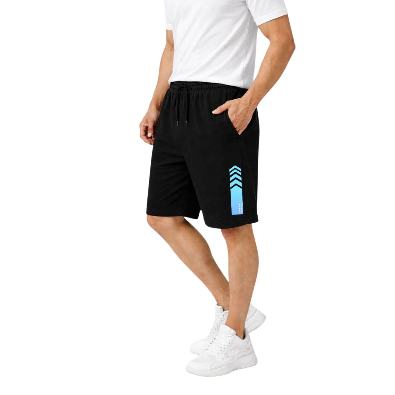 Plus Sizes Men's Cotton Knee Length Shorts(XXL,3XL,4XL,5XL,6XL,7XL,8XL Shorts) | Stripe Printed Shorts | Casual and Night Wear Mens Shorts-image-17