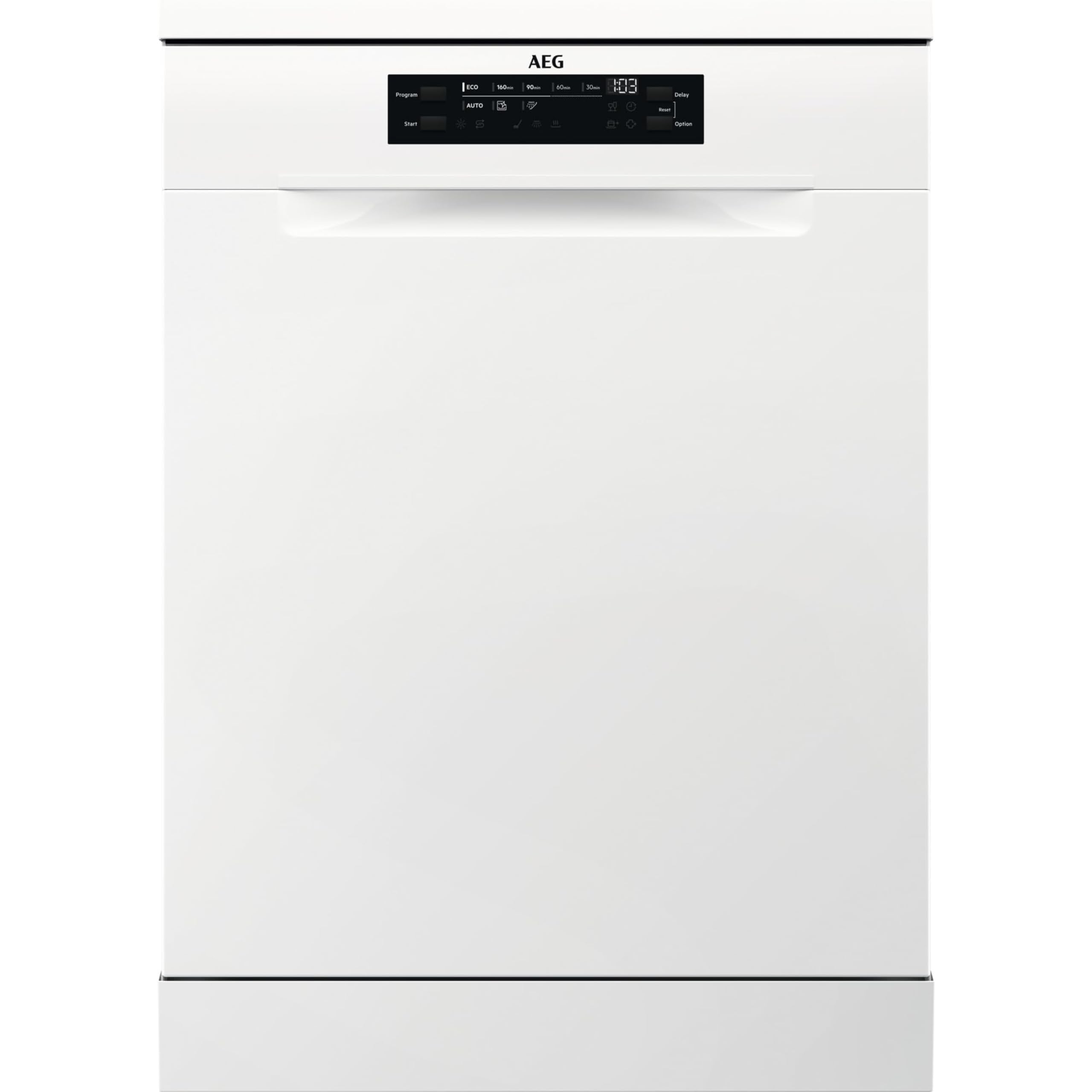 AEG 3000 Series Freestanding Dishwasher, FFX32617ZW, Dishwasher with AirDry Technology and GlassCare, 13 Settings, Machine Care Cycle for Extra Hygiene, Quik Program, 46 dB, 60cm, White, Class E