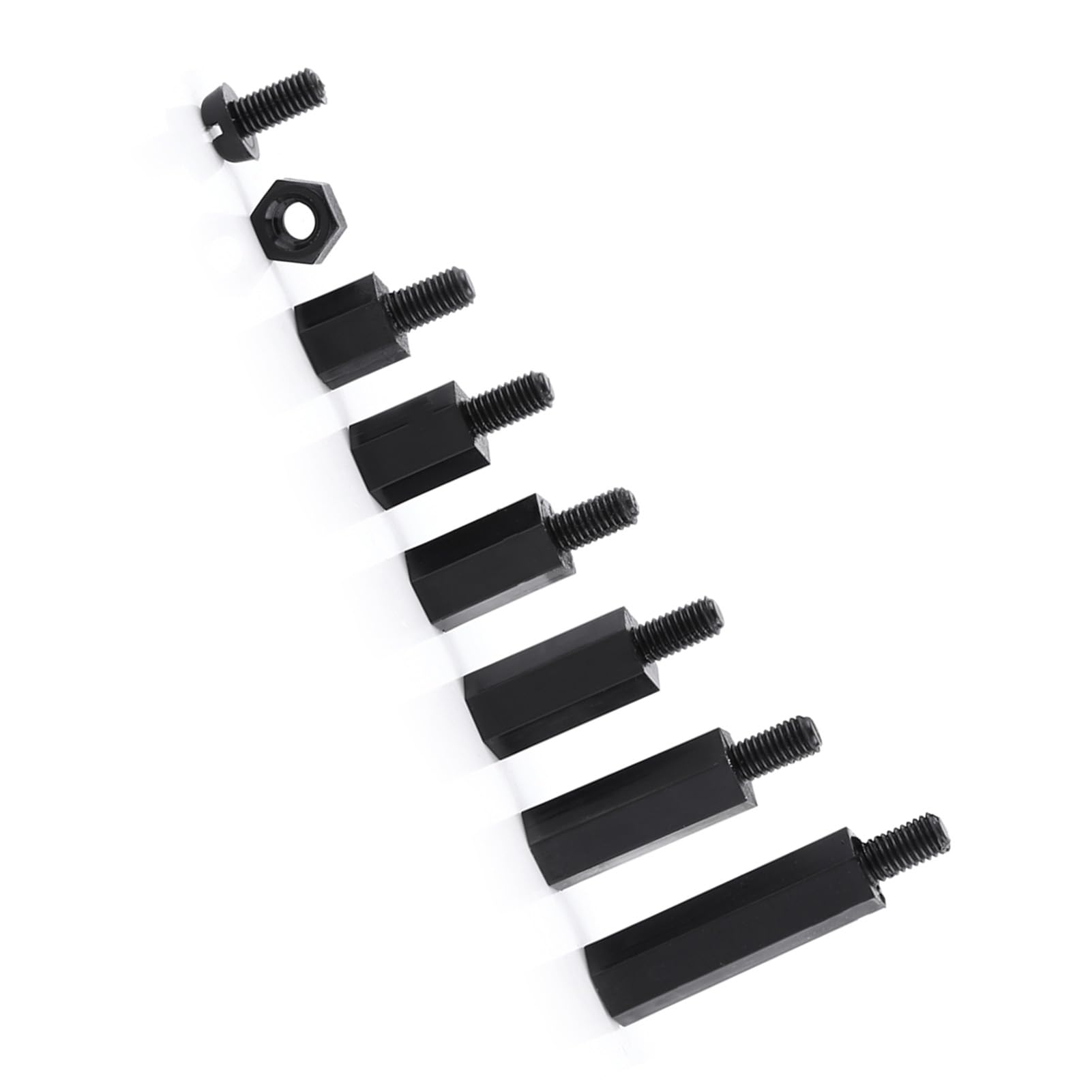 Boîte De 250 Entretoises Nylon M2 Et M3 - Mâle/femelle, Hexagonales, Kit Complet