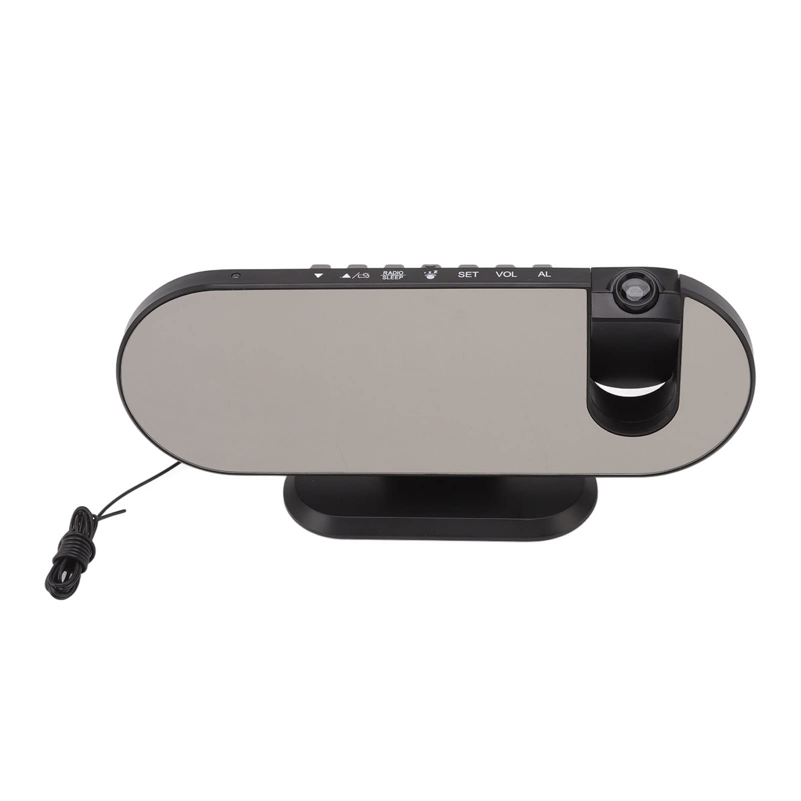 Réveil à projection LED miroir avec affichage température et humidité