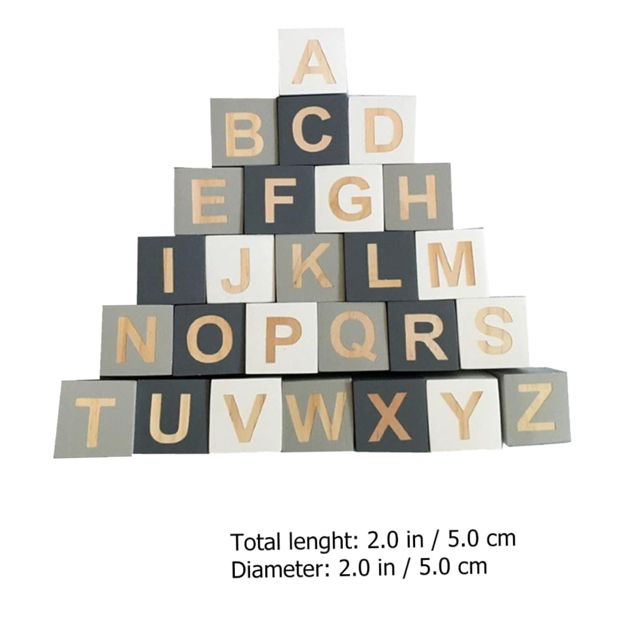 26stücke Teiliges Holzbuchstabenwürfel Alphabet Blöcke Für Foto-requisiten Rustikale Dekoration Für Feste Und Zuhause Für Kreative Bastelprojekte Und Besondere Anlässe