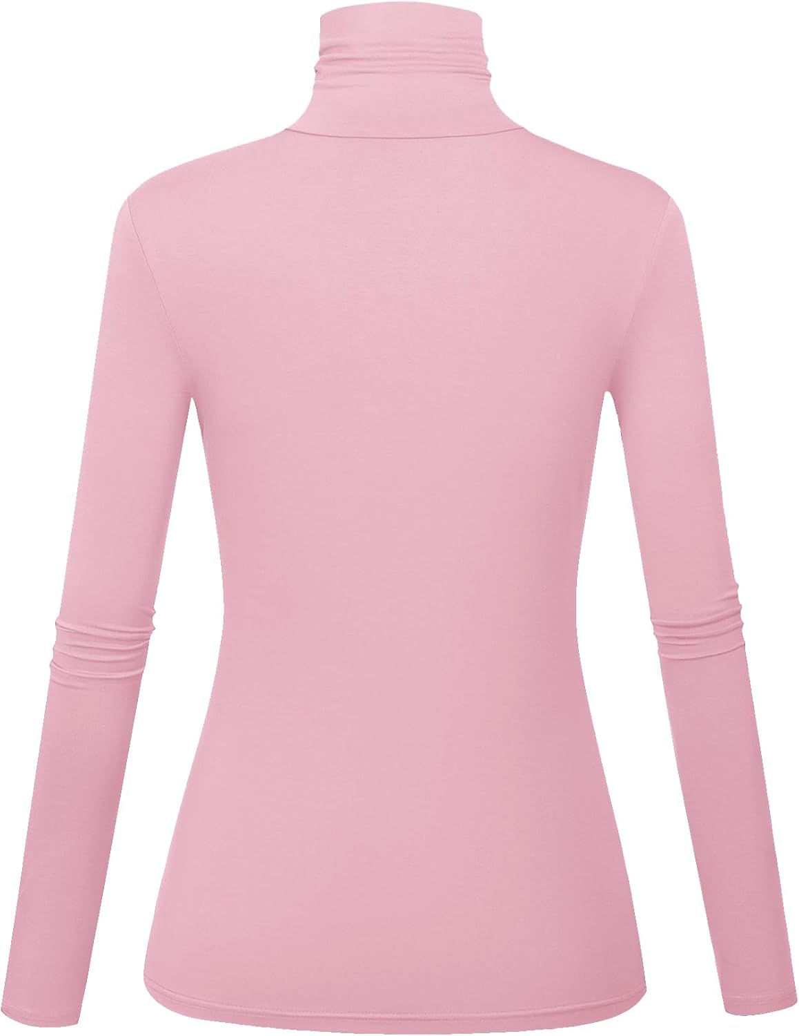 Women's Long Sleeve Turtleneck Shirts Slim Fitted Lightweight Base Layer Casual Tops - Image 3