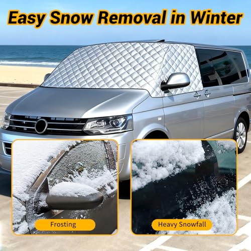 Couverture de pare-brise VW T5 isolant thermique premium - 4