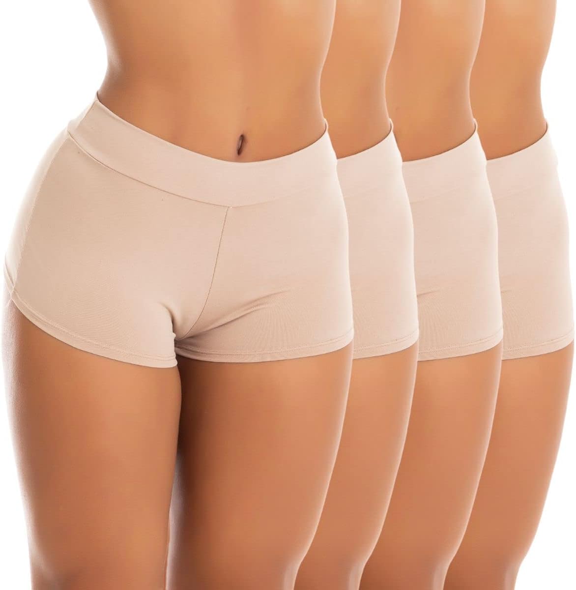 Kit 4 Calcinhas Shorts Cuecas Boxer Feminina Shortinho | 11