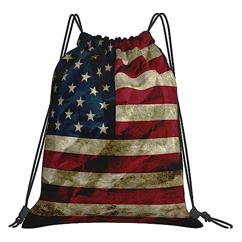 USONEPT American Flag Drawstring Backpack Cover