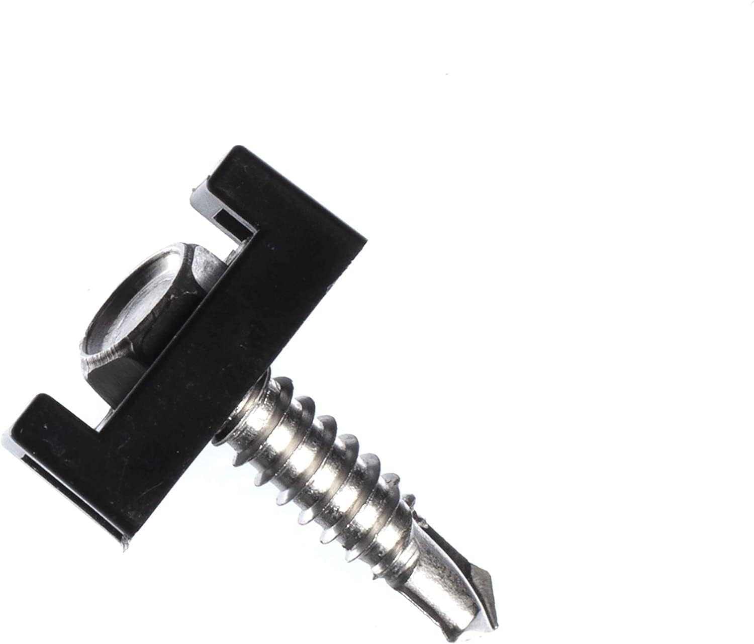 THE CIMPLE CO Saddle-Type Zip Tie Mounts - Mounting Blocks for Cable, Cord, and Wire Organization - Cable Tie Mounting Bases - Saddle-Shaped Anchors for Securing Bundles of Wires - 100 Pack, Black