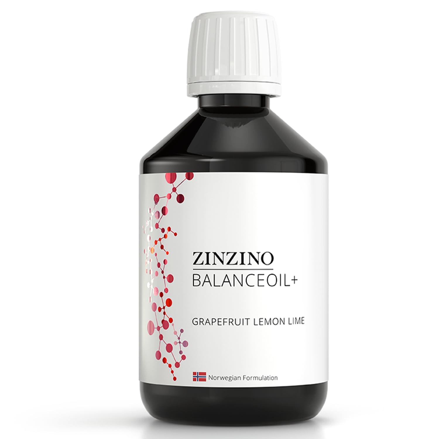 Zinzino - BalanceOil+ Grapefruit Lemon Lime - Fish Supplement with Extra Virgin Olive Oil, Omega-3 (EPA+DHA), Polyphenols, and Vitamin D3 - (300 ml)