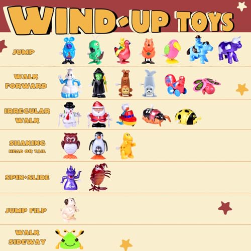 fun little toys wind up toys 25 pcs assorted animal toys for kid party favors pinata filler carniva prizes classroom incentive reward contents and color may vary