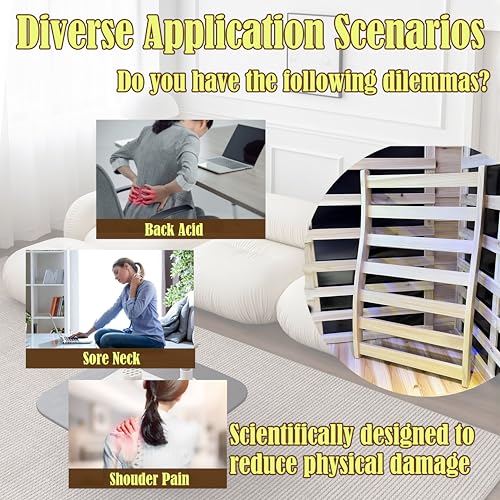 Image of LTCCDSS 2PCS Sauna Backrest Hemlock | S-Shape Design - Slip-Resistant - Non-Toxic - Comfortable - Sauna Accessories Kit Apply to Barrel or Infrared Sauna-23.98 in * 15.54inch