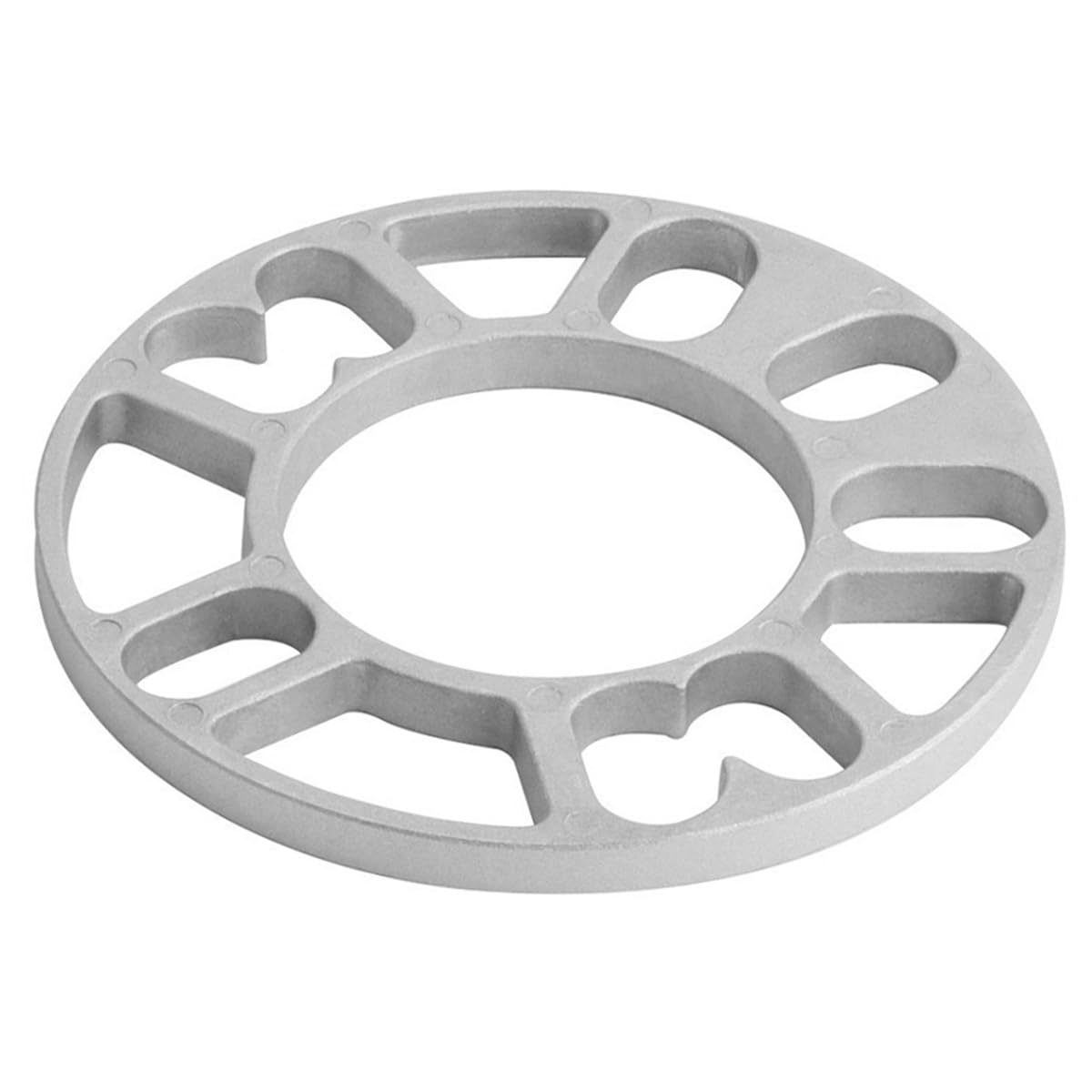 Confezione da 4 distanziali per Ruote da 10 mm, in Lega di Alluminio, 4 e 5 perni, distanziali universali, Foro Centrale da 78 mm, PCD da 100 mm a 120 mm