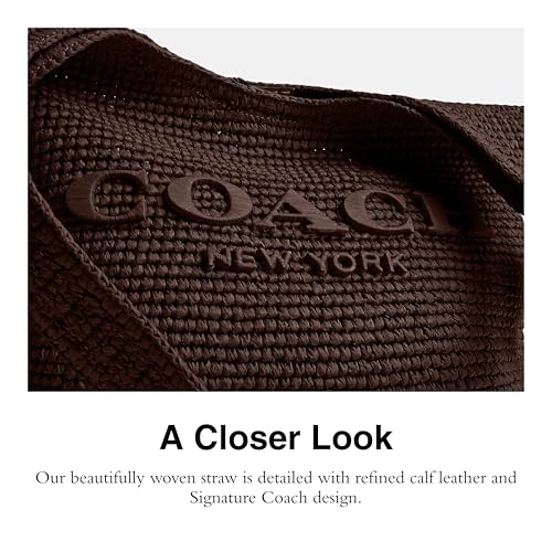 Image of COACH Brooklyn Shoulder Bag 28 in Straw
