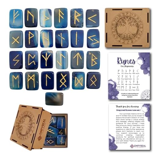 Blue Rune Stones Set - Elder Futhark
