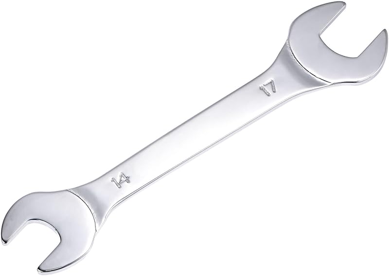 Chave de Boca Fina 14 x 17 mm em Aço-Carbono com Acabamento Cromado uxcell
