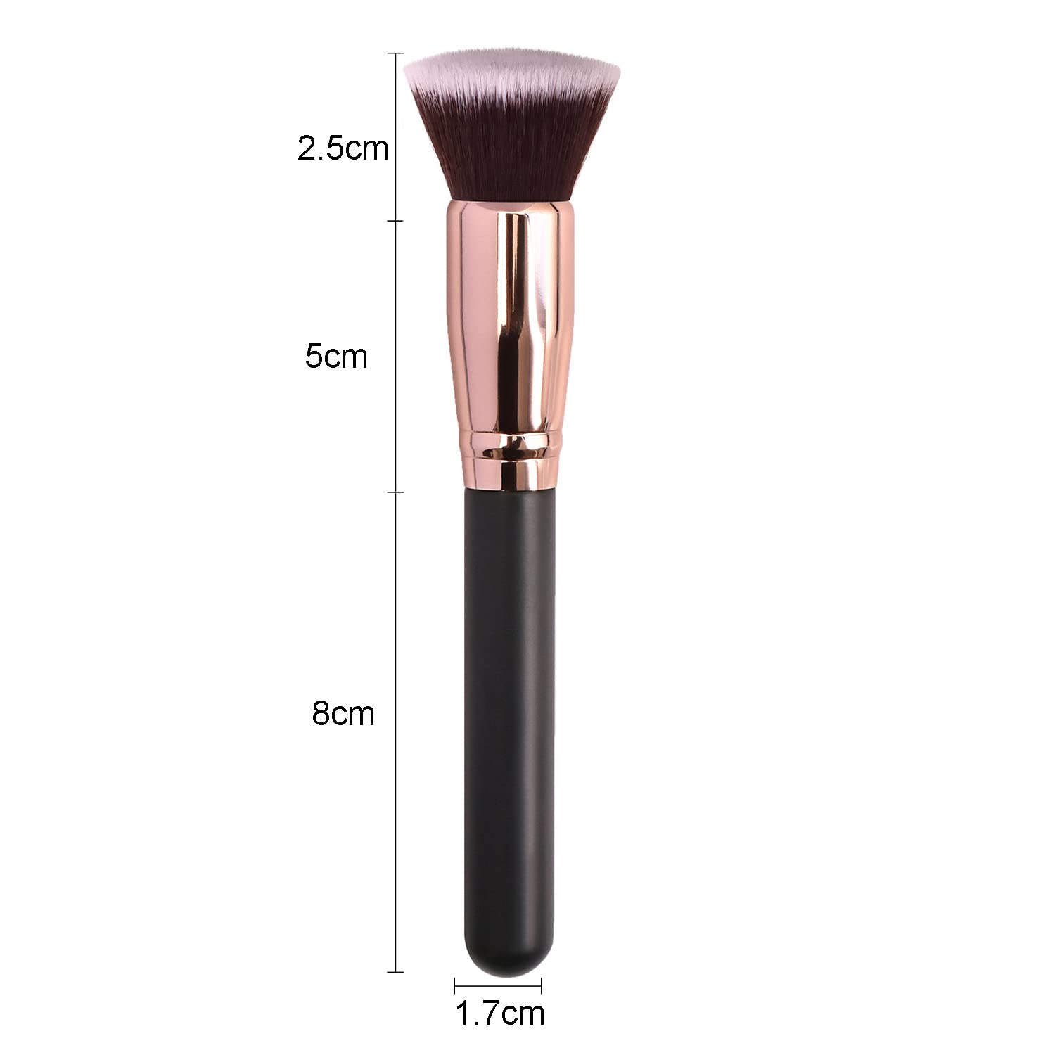 Pennello da trucco, bellezza, contouring, fibra sintetica alta qualità, cosmetici occhi e viso (pennello piatto)