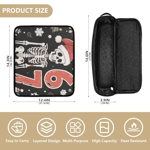 Bolsa de viaje para herramientas de cabello con tapete removible resistente al calor, organizador para plancha alisadora, rizador, secador de cabello y más miniatura 4