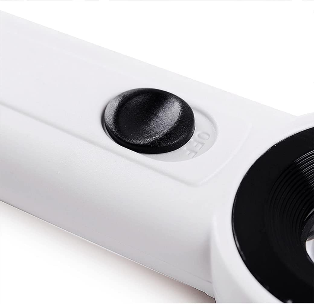 Ręczna lupa powiększająca 40X z 2 diodami LED, podświetlana lupa z podświetleniem, lupa do czytania dla seniorów Czytaj, monety, znaczki, mapę, białe okulary inspekcyjne Beauty Comes
