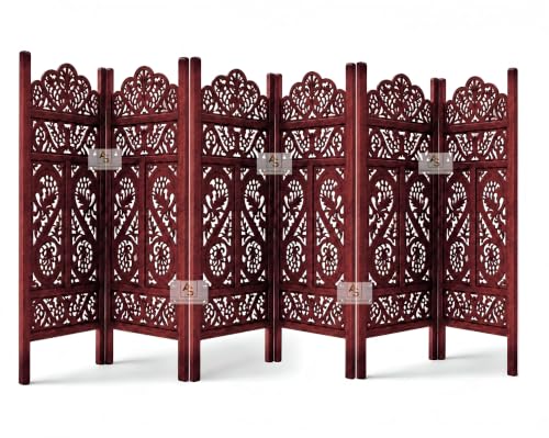 Image of Partition for Living Room,Divider,Partition Wall Divider Screen Separator, Wall Panel Divider for Hall | Bedroom |Office | Puja Room | Restaurant S Design (4 Feet 6 Panel)