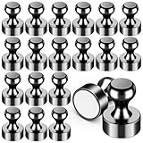 20 Pcs Fridge Magnets, Refrigerator Magnets, Small Strong Magnets, Whiteboard Magnets for Fridge, Magnetic Push Pins for Locker, Kitchen Decor and Accessories, Office, Classroom Organization