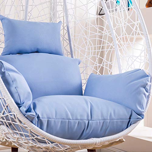 HLDBW Hanging Basket Chair Cushions Large Seat Cushion Outdoor Egg Shaped Hammock Pads Cradle Removable and Washable Multi Color (Color : E)