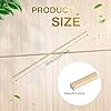 Yalikop 240 Pcs Balsa Wood Sticks 1/8" x 12" Square Wooden Dowels Rods Balsa Wood Strips Wooden Furring Strips Hardwood Sticks for Crafts DIY Supplies Projects Models Making #1