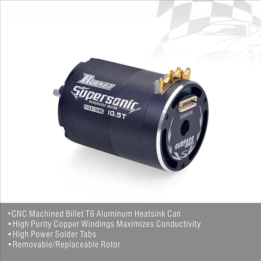 1-3S Supersonic 540 10.5T/3950KV Sensorato Motore Brushless Albero di temporizzazione fisso ø3.175mm per 1/10 RC Drift Racing Car Touring Car