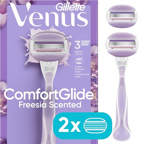 Gillette Venus ComfortGlide Freesia Women's Razor - 1 handle + 2 refills - image 9