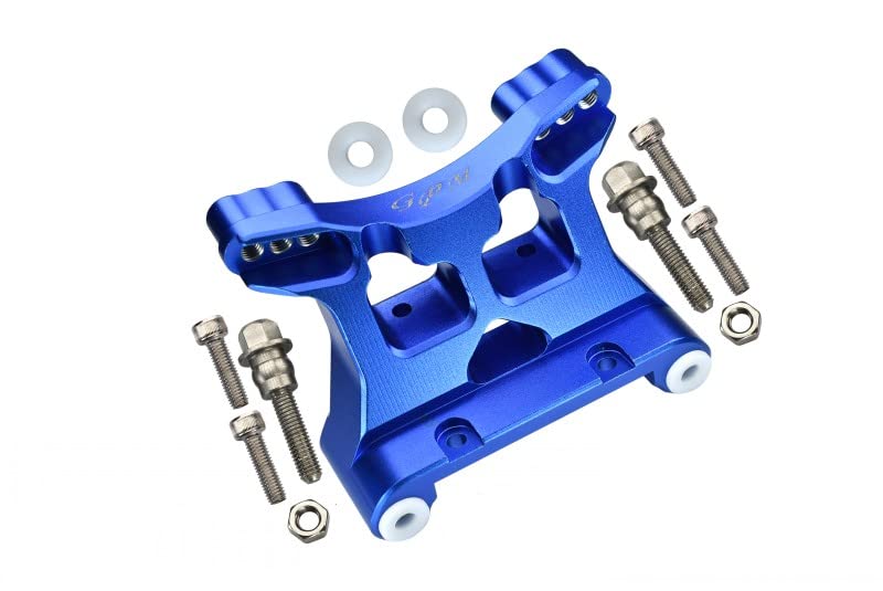 Aluminum Front Damper Mount for LOSI 1:6 4WD Super Baja Rey LOS05013 / Super Baja Rey 2.0 LOS05021 Upgrades - Blue