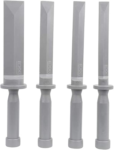 SGCB Juego de 4 raspadores de cincel de plástico sin marcas PA44, calcomanías de nailon de alta dureza, removedor de peso de rueda, sin daños, fácil