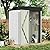 GUNJI 5 x 3 FT Shed Outdoor Storage Shed Metal Garden Shed with Lockable Door Outside Waterproof Tool Shed for Backyard, Patio, Lawn (White)