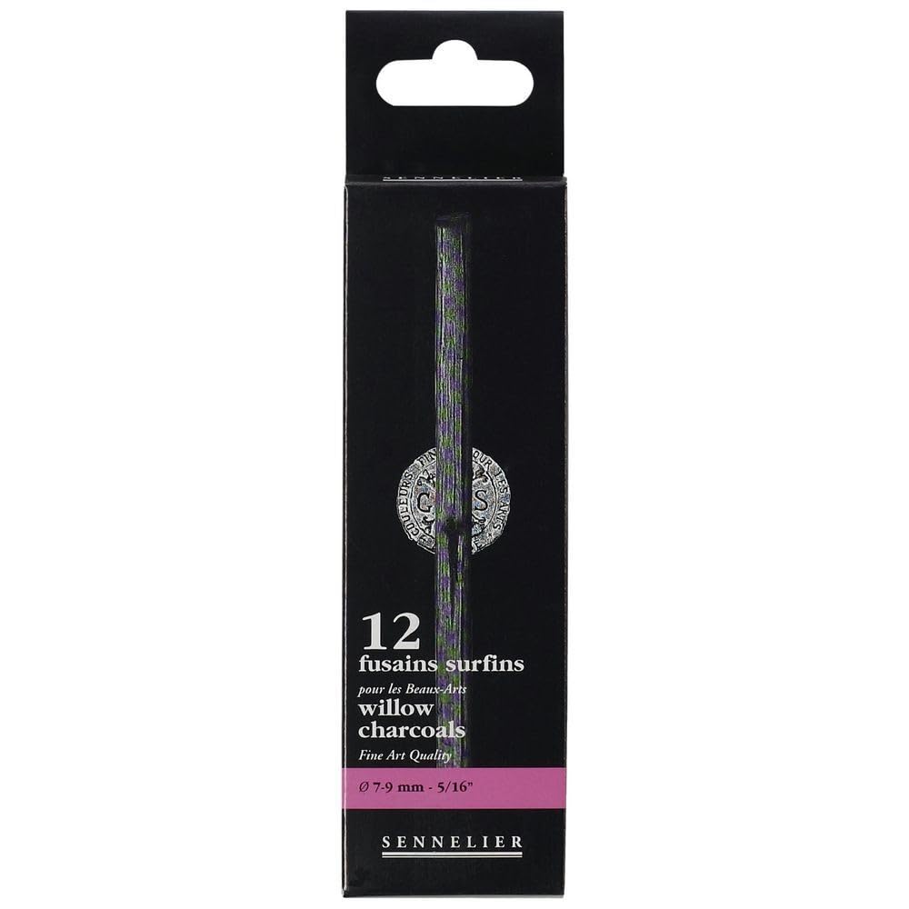 12 matite carboncini Ø 7-9 mm