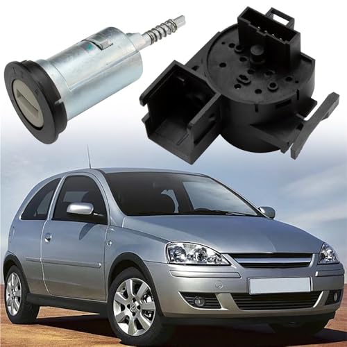 Cilindro de bloqueo de encendido 9115863 con 2 llaves para Opel Corsa C y Meriva A 5