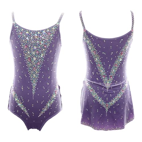 GICIR Body Da Ginnastica Ritmica Da Donna Senza Maniche, Personalizzazione,