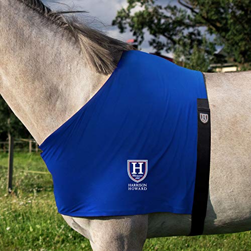 Harrison Howard chaleco resistente a la fricción babero hombro protector de Busto de caballo azul de medianoche