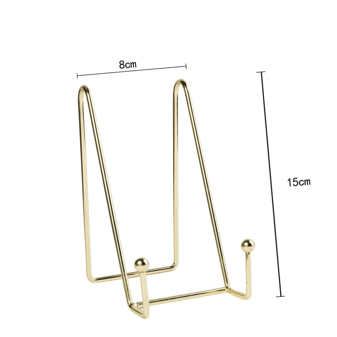 ABOOFAN Rose Gold Photo Display Rack Iron Plate Holder Stand for Awards Souvenirs and Decorative Plates No Installation for Kitchen Hotel and Home Decor