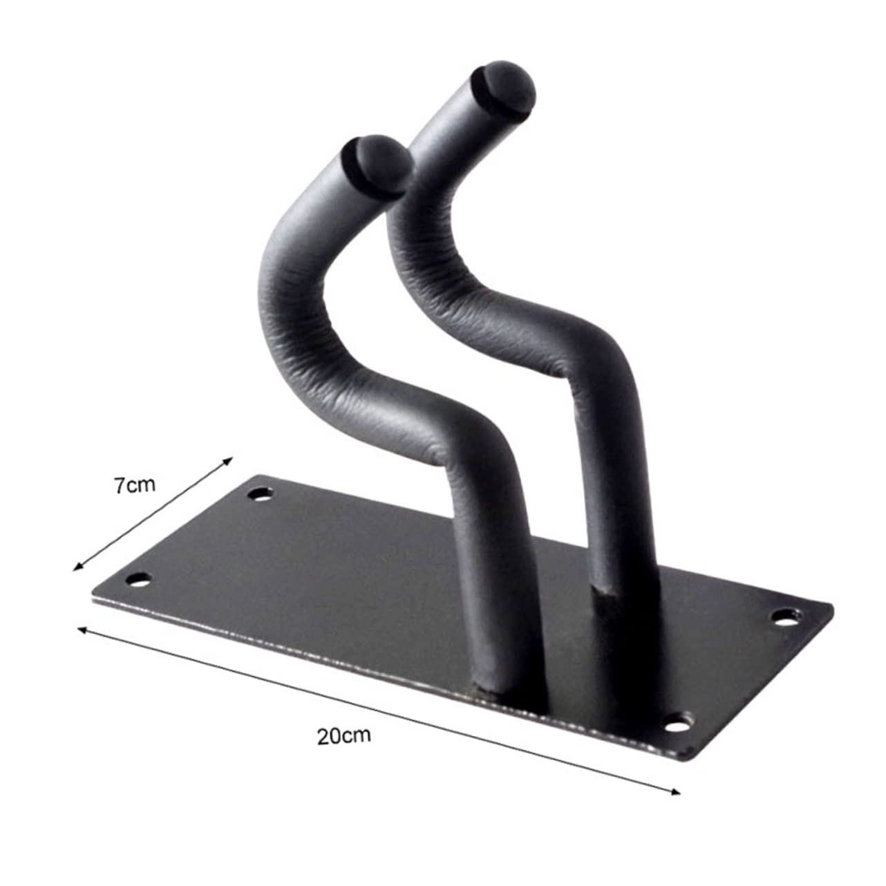 Yardwe Guitar Hanger Hook Black Wall Mount Support for Ukulele Violin and Guitar Durable with Cushion for Displaying Musical Instruments