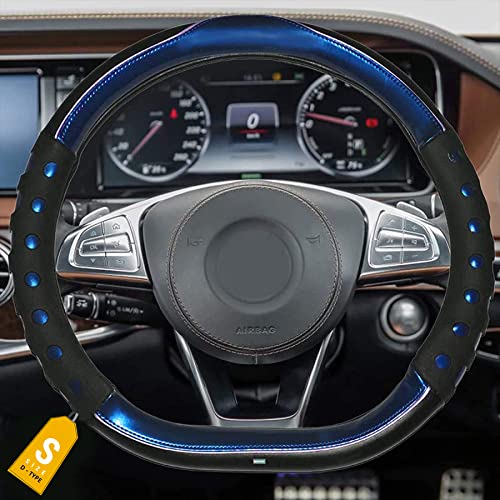 Image of NIKAVI Fashion Steering Wheel Cover (Small- D)(36 cm) Blue