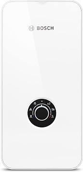Bosch Tronic 5000 Electronic Instantaneous Water Heater 15/18/21 kW Switchable Pressure Resistant Continuous Temperature Selection 400 V Modern Glass Look White [Energy Class A]