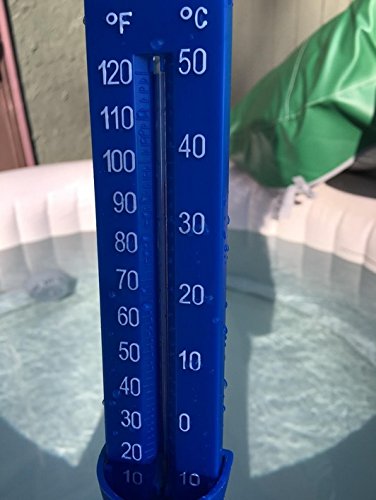 Jumbo Pool Thermometer Aquatix Pro, Premium Water Thermometers with String, Integrated Pocket & Shatter Resistant, Ideal for All Outdoor/Indoor Swimming Pools, Spas, Hot Tubs & Ponds