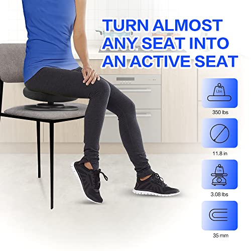 Balance Active Seat Posture Core Trainer | Improve Posture & Stability, Increase Back Muscle Strength While Sitting in Your Chair, Portable Exercise | Perfect Addition to Your Chair or Seating Setup