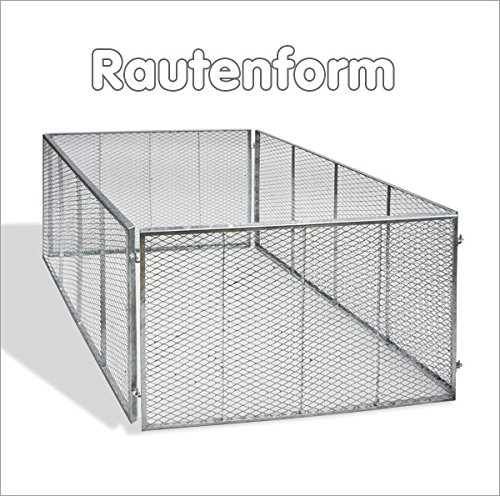 Metallkomposter - Komposter 107 x 107 x 82cm vollverzinkt