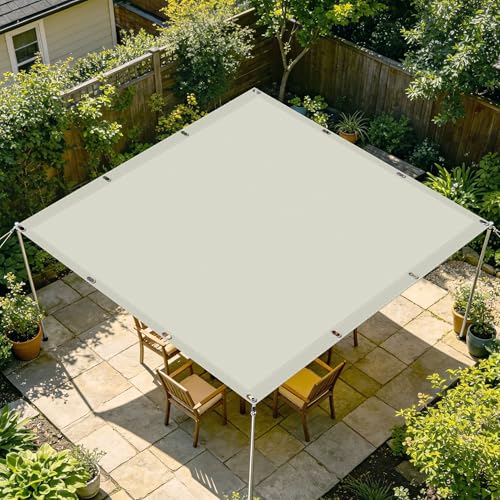 Toldo vela de sombra rectangular para acabar con el calor agobiante del patio 2