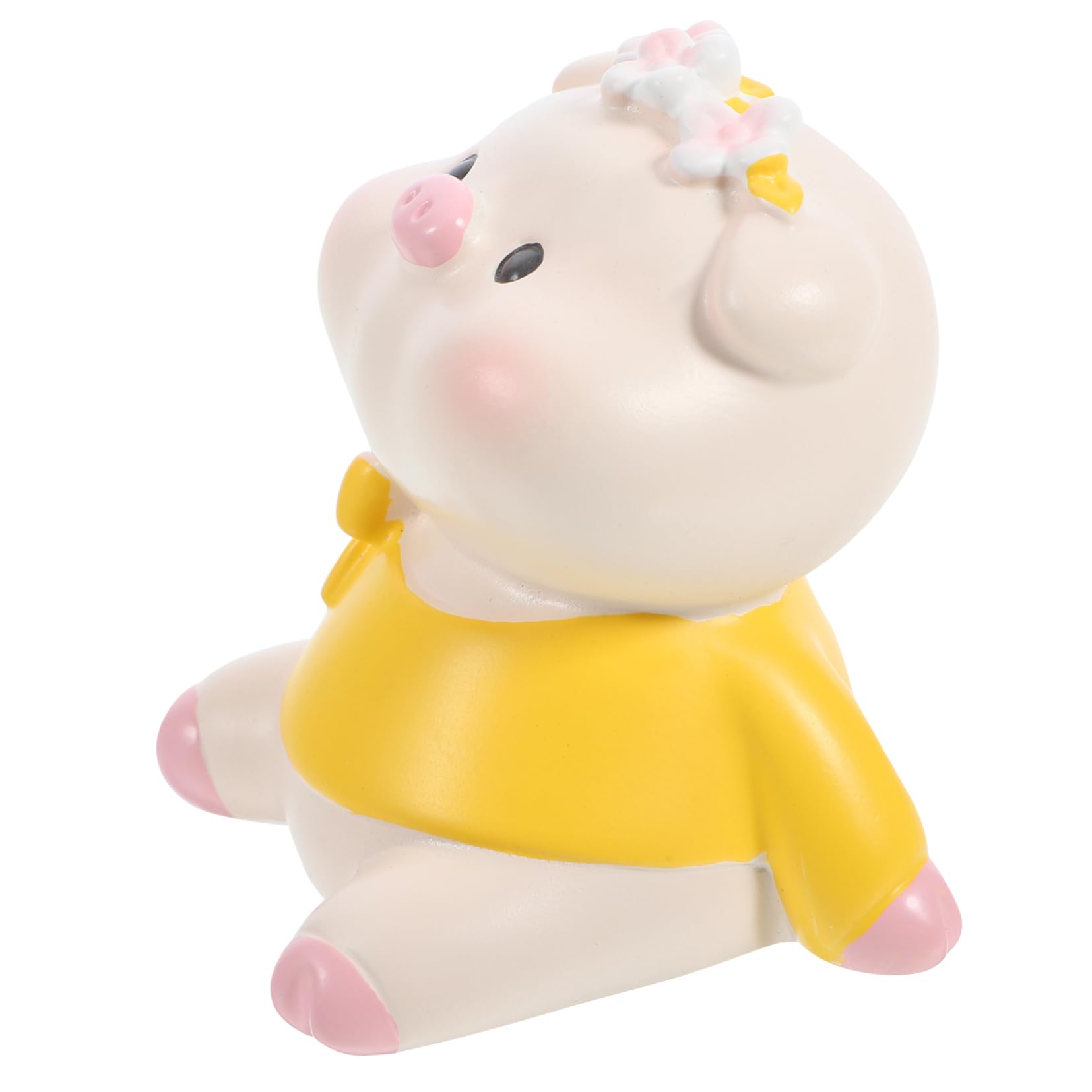 4 pezzi Piccoli personaggi di animali come fattoria maialino decorazione miniature decorare la scrivania modello maiale in miniatura statuetta adorabile maialino