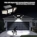 Insert Solar Lights AMS1971 1,000 Lumens Motion-Activated Triple-Head Solar-Powered Security Light with Tool-Free Gutter Mount Bracket (Black)