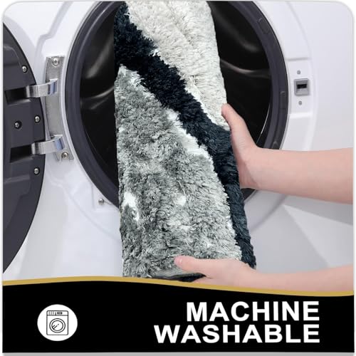 Image of Venice Soft Microfibre Solid Mat for Office /Floor /Home /Bathroom /Bedroom /Kitchen (40x60 cm) 2000 GSM Super Absorbent Anti-Skid Bath Mats (Pack of 1) Grey