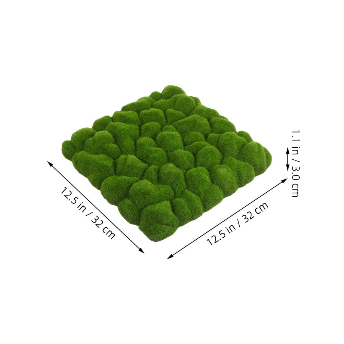 TOYANDONA Lámina de Musgo Artificial Verde para Decoración de Pared Interior, 2 Piezas Construcción Resistente y Textura de Vellón para Fondo Natural en Bodas
