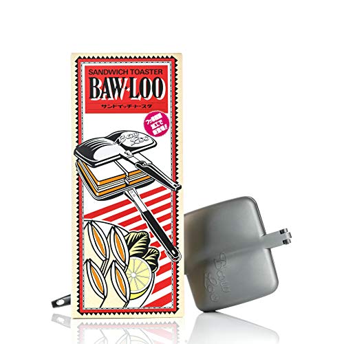 Bawloo Stove Top Panini Press & Hot Sandwich Maker - MADE IN JAPAN, MADE TO LAST - Double compartment